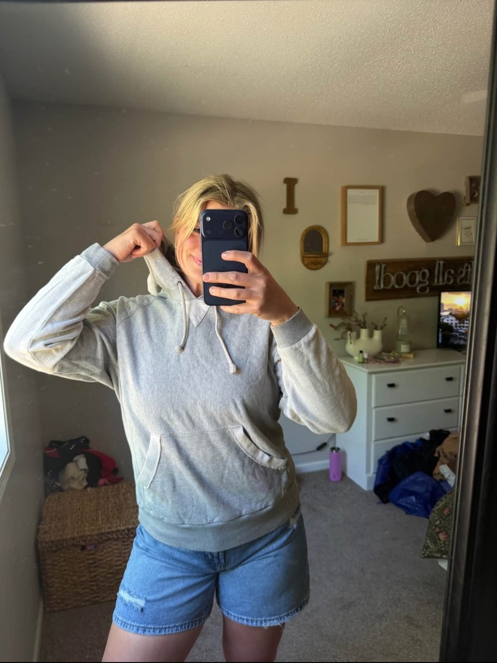 FP Movement Gray Hoodie Pullover
